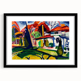 Modern Wall Art of Colorful Abstract Architecture - Bold Contemporary Style