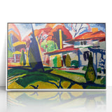 Modern Wall Art of Colorful Abstract Architecture - Bold Contemporary Style