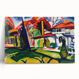 Modern Wall Art of Colorful Abstract Architecture - Bold Contemporary Style