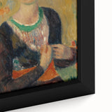 Modern Wall Art - Girl in Green Turban Portrait in Vibrant Impressionist Style