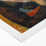 Modern Wall Art - Girl in Green Turban Portrait in Vibrant Impressionist Style