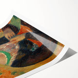 Modern Wall Art - Girl in Green Turban Portrait in Vibrant Impressionist Style