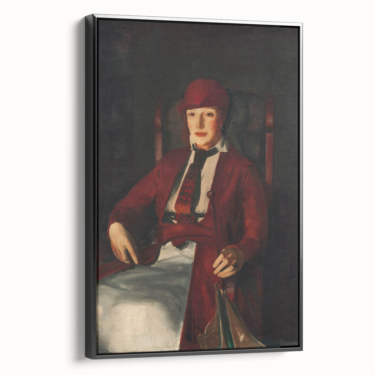 Modern Wall Art - Portrait of Mrs. Chester Dale in Rich Impressionist Style