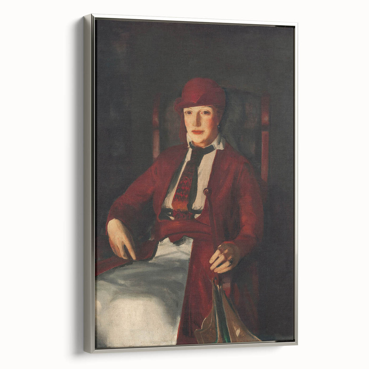Modern Wall Art - Portrait of Mrs. Chester Dale in Rich Impressionist Style