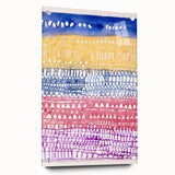 Modern Wall Art - Abstract Old City in Vibrant Geometric Patterns