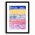 Modern Wall Art - Abstract Old City in Vibrant Geometric Patterns