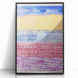 Modern Wall Art - Abstract Old City in Vibrant Geometric Patterns