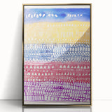 Modern Wall Art - Abstract Old City in Vibrant Geometric Patterns