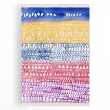 Modern Wall Art - Abstract Old City in Vibrant Geometric Patterns