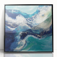 Fluid Acrylic Wall Decor – Coastal Tide Abstraction