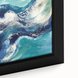 Fluid Acrylic Wall Decor – Coastal Tide Abstraction