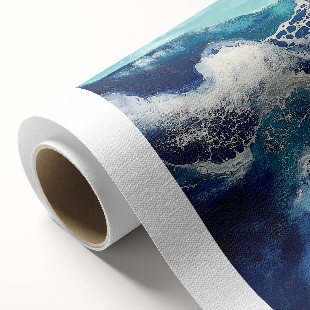 Fluid Acrylic Wall Decor – Coastal Tide Abstraction