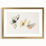 Framed artwork showcasing a detailed illustration of various animals, set in a stylish gold frame with a mat, perfect for home decor and wildlife enthusiasts.