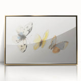 Framed acrylic artwork featuring a vibrant gold design of various animals, showcasing intricate details and textures, perfect for enhancing modern home decor.
