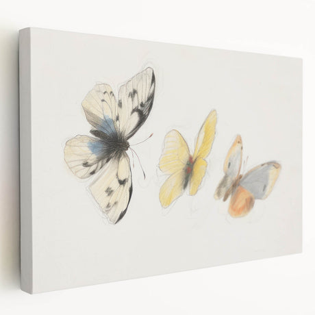 Stretched canvas artwork displaying colorful animal designs, viewed from the side, showcasing vibrant hues and intricate details, perfect for home decor.