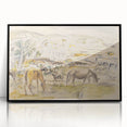 Expressionist Art - Horses in Landscape by Jules Pascin