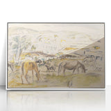 Expressionist Art - Horses in Landscape by Jules Pascin