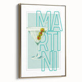 Framed canvas featuring a vintage poster art landscape with black and gold tones, ideal for bedroom wall decor.