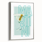 Framed canvas depicting a vintage black and colorful landscape painting, ideal for dining room decor.