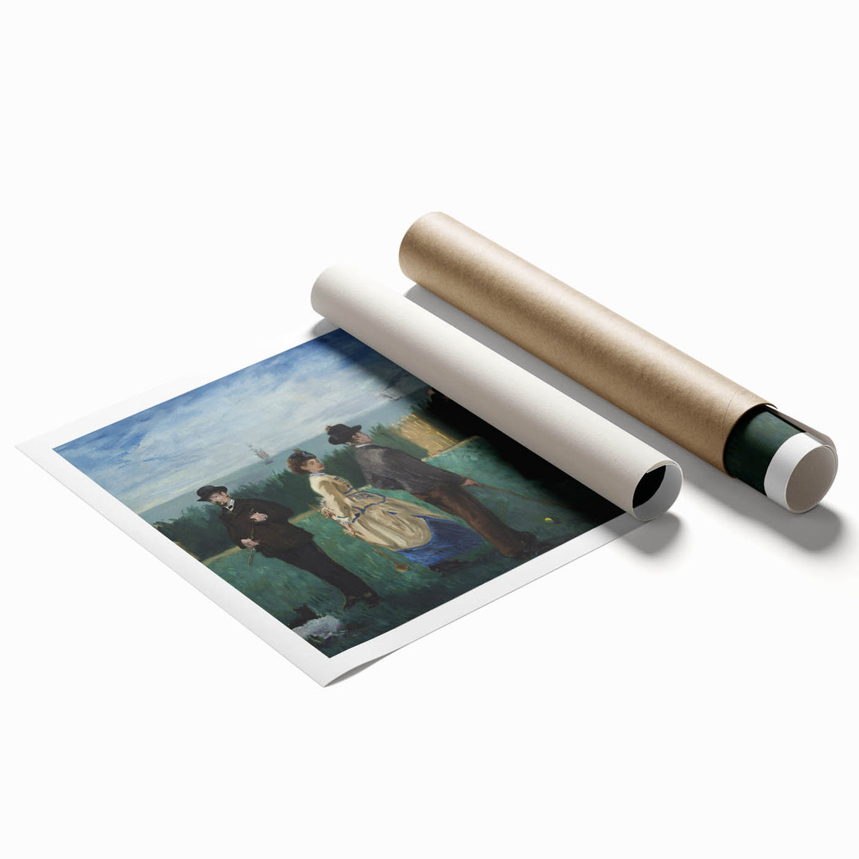 Impressionist Wall Art - The Croquet Game by Edouard Manet Print