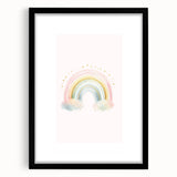 Watercolor Rainbow Print for Kids Room - Girls Room Wall Art
