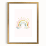 Watercolor Rainbow Print for Kids Room - Girls Room Wall Art