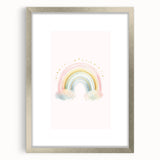 Watercolor Rainbow Print for Kids Room - Girls Room Wall Art