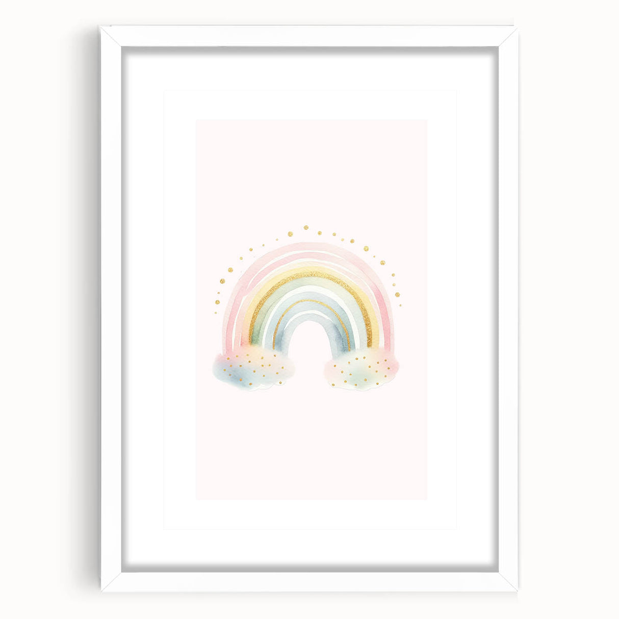 Watercolor Rainbow Print for Kids Room - Girls Room Wall Art