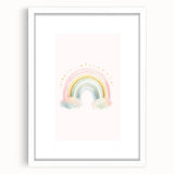 Watercolor Rainbow Print for Kids Room - Girls Room Wall Art