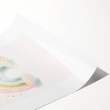 Watercolor Rainbow Print for Kids Room - Girls Room Wall Art
