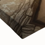 Close-up of a vibrant landscape canvas artwork showcasing dramatic canyons in rich earth tones, ideal for home decor or art enthusiasts, emphasizing natural beauty and texture.