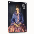 Modern Wall Art - Elegant Woman in Purple Dress - Contemporary Art Print