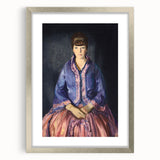 Modern Wall Art - Elegant Woman in Purple Dress - Contemporary Art Print