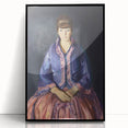 Modern Wall Art - Elegant Woman in Purple Dress - Contemporary Art Print