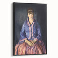 Modern Wall Art - Elegant Woman in Purple Dress - Contemporary Art Print