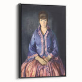 Modern Wall Art - Elegant Woman in Purple Dress - Contemporary Art Print