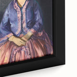 Modern Wall Art - Elegant Woman in Purple Dress - Contemporary Art Print