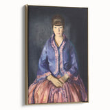 Modern Wall Art - Elegant Woman in Purple Dress - Contemporary Art Print
