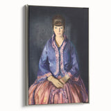 Modern Wall Art - Elegant Woman in Purple Dress - Contemporary Art Print