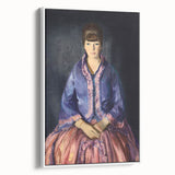 Modern Wall Art - Elegant Woman in Purple Dress - Contemporary Art Print