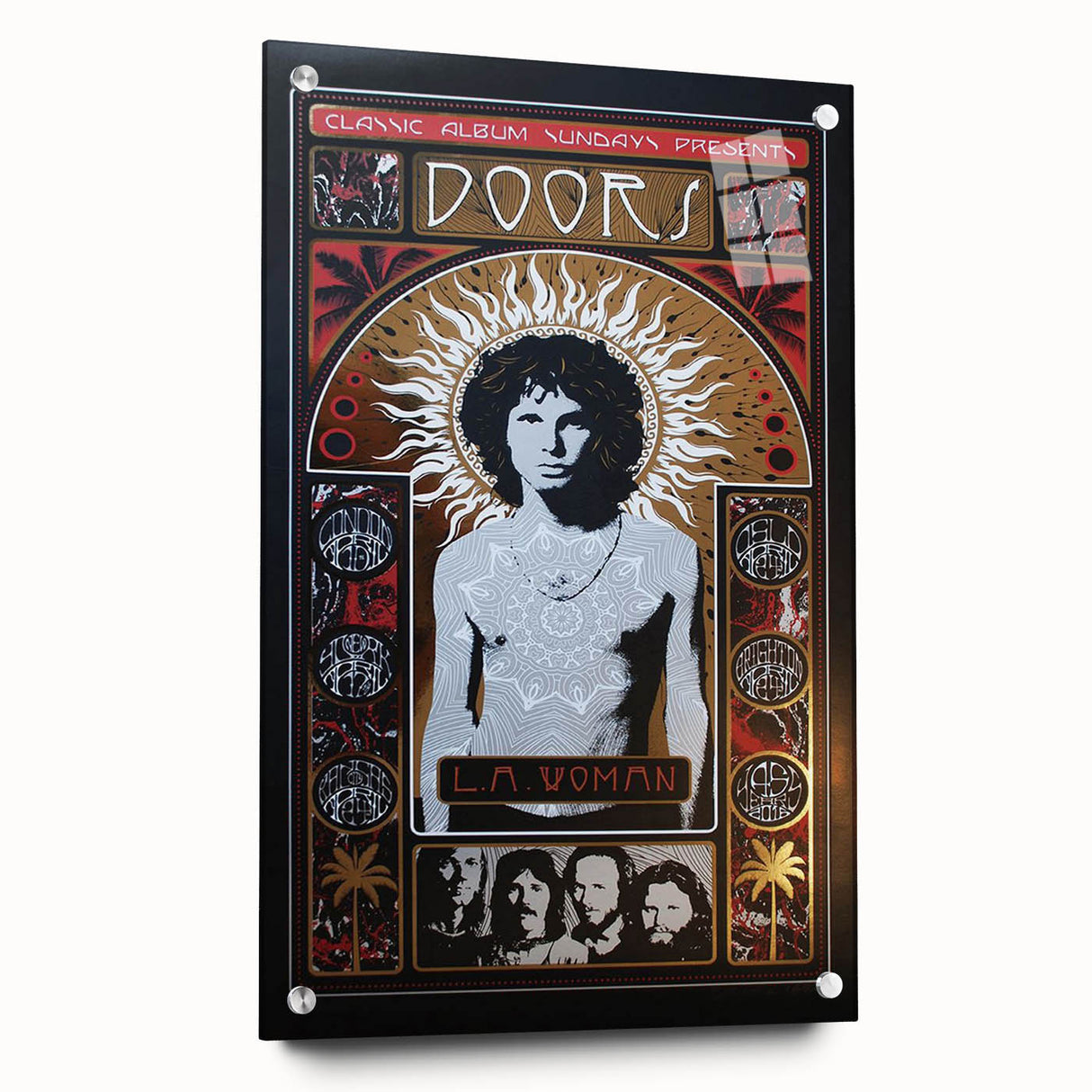 The Doors L.A. Woman Album Poster - Vintage Music Art