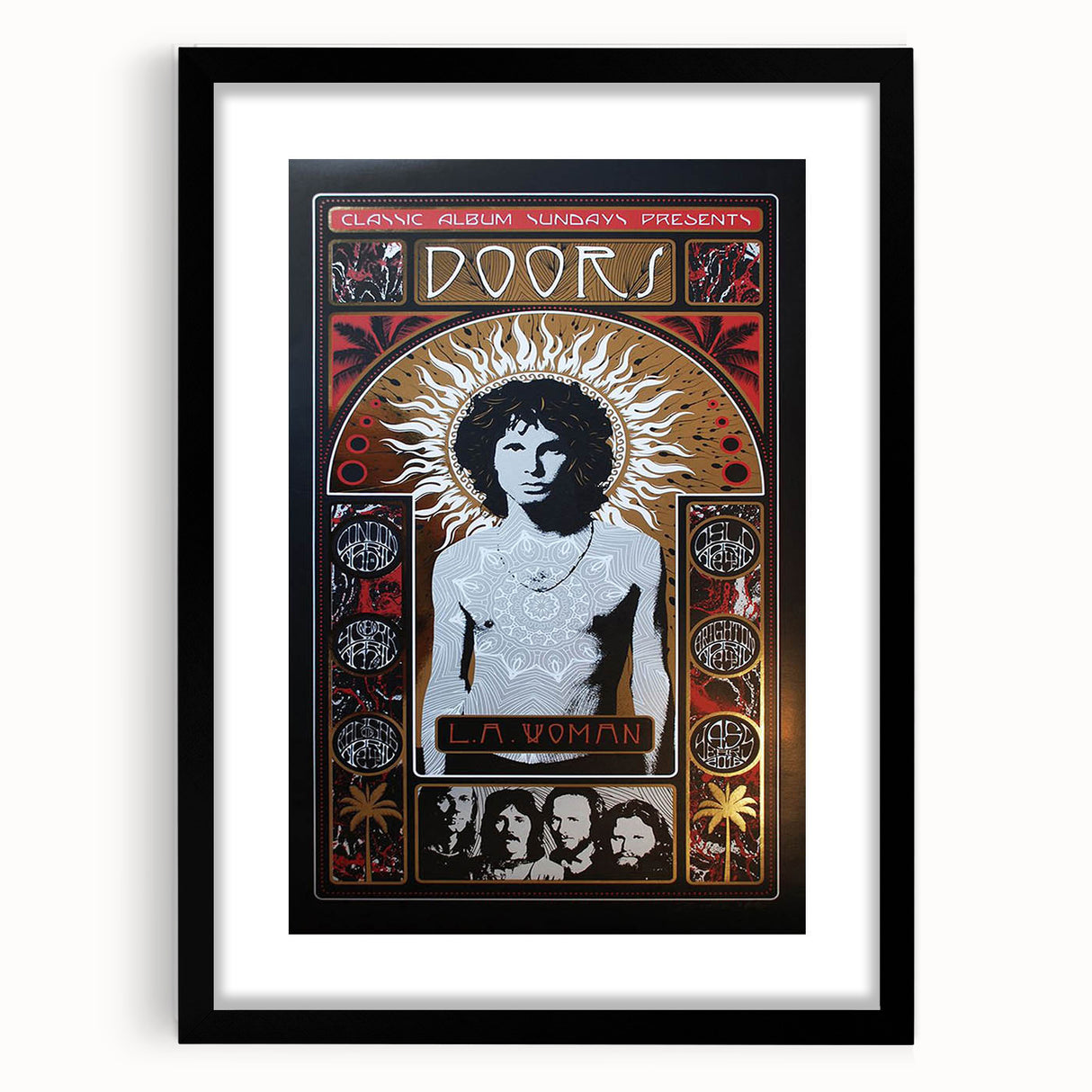 The Doors L.A. Woman Album Poster - Vintage Music Art
