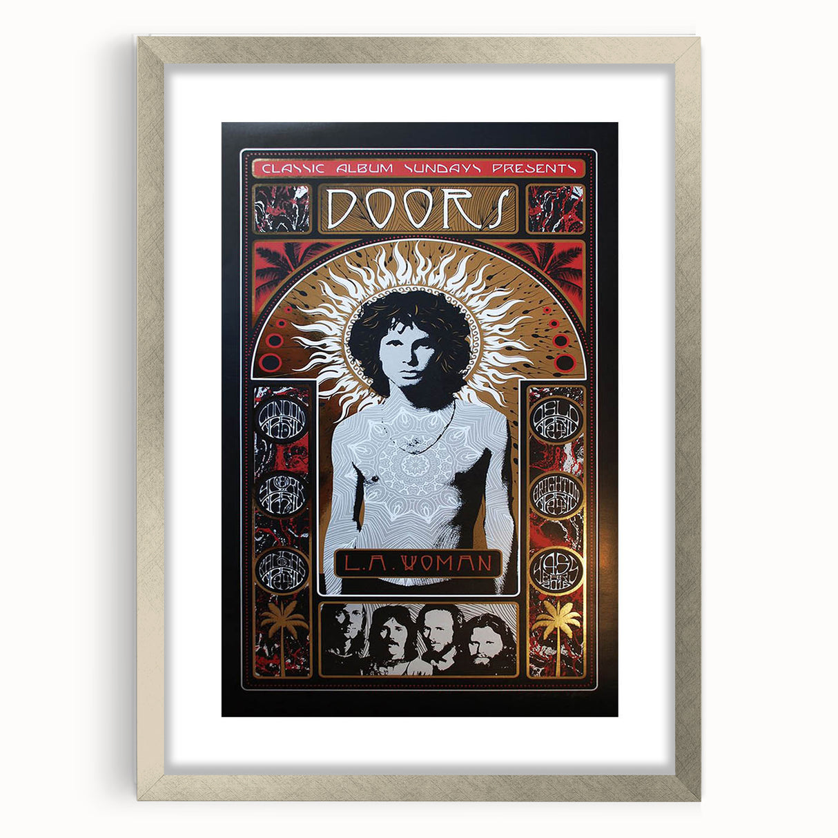The Doors L.A. Woman Album Poster - Vintage Music Art