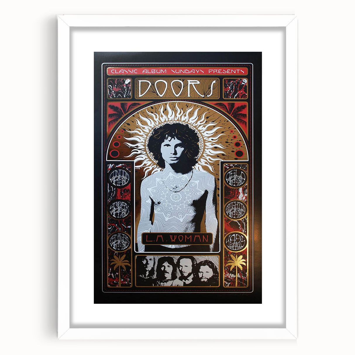 The Doors L.A. Woman Album Poster - Vintage Music Art