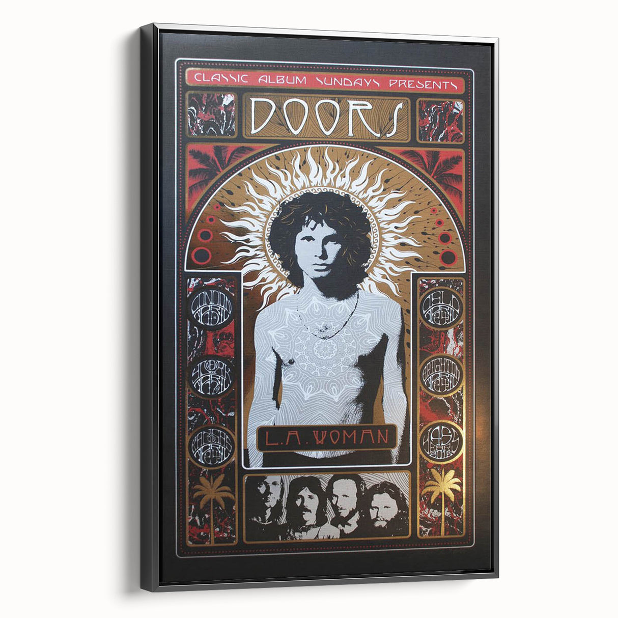 The Doors L.A. Woman Album Poster - Vintage Music Art