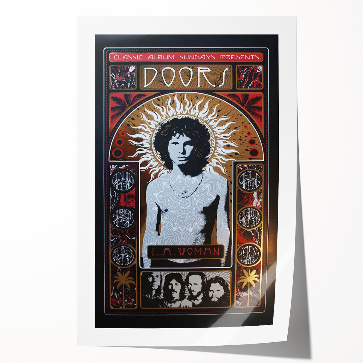 The Doors L.A. Woman Album Poster - Vintage Music Art