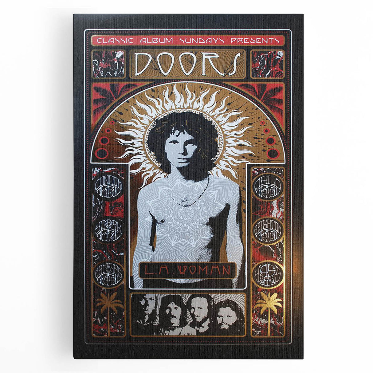 The Doors L.A. Woman Album Poster - Vintage Music Art