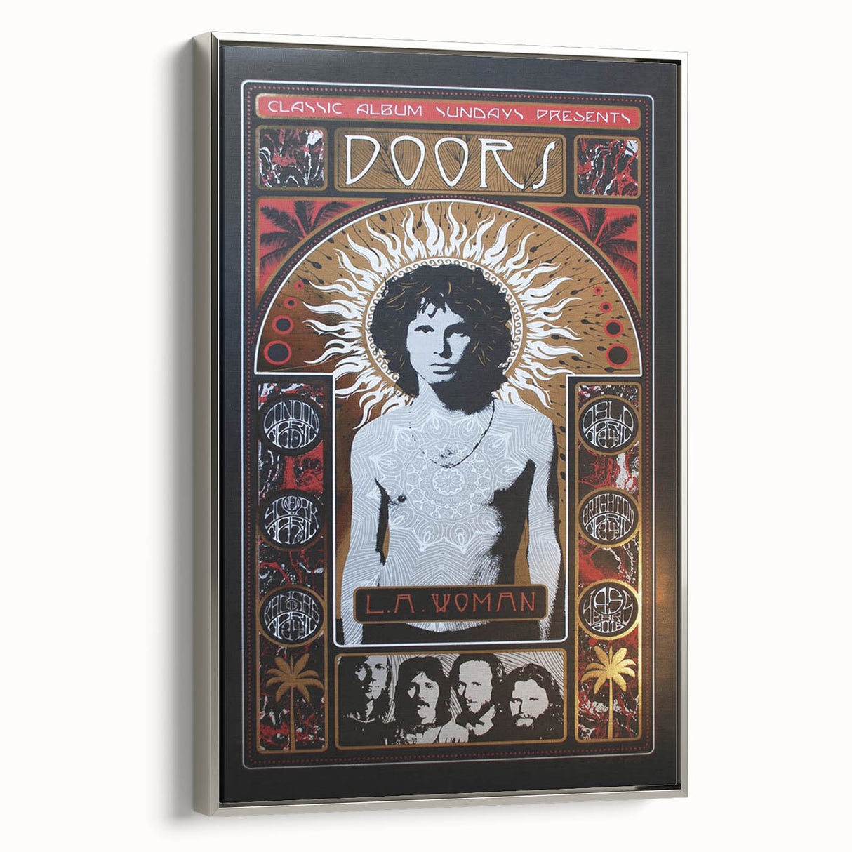 The Doors L.A. Woman Album Poster - Vintage Music Art