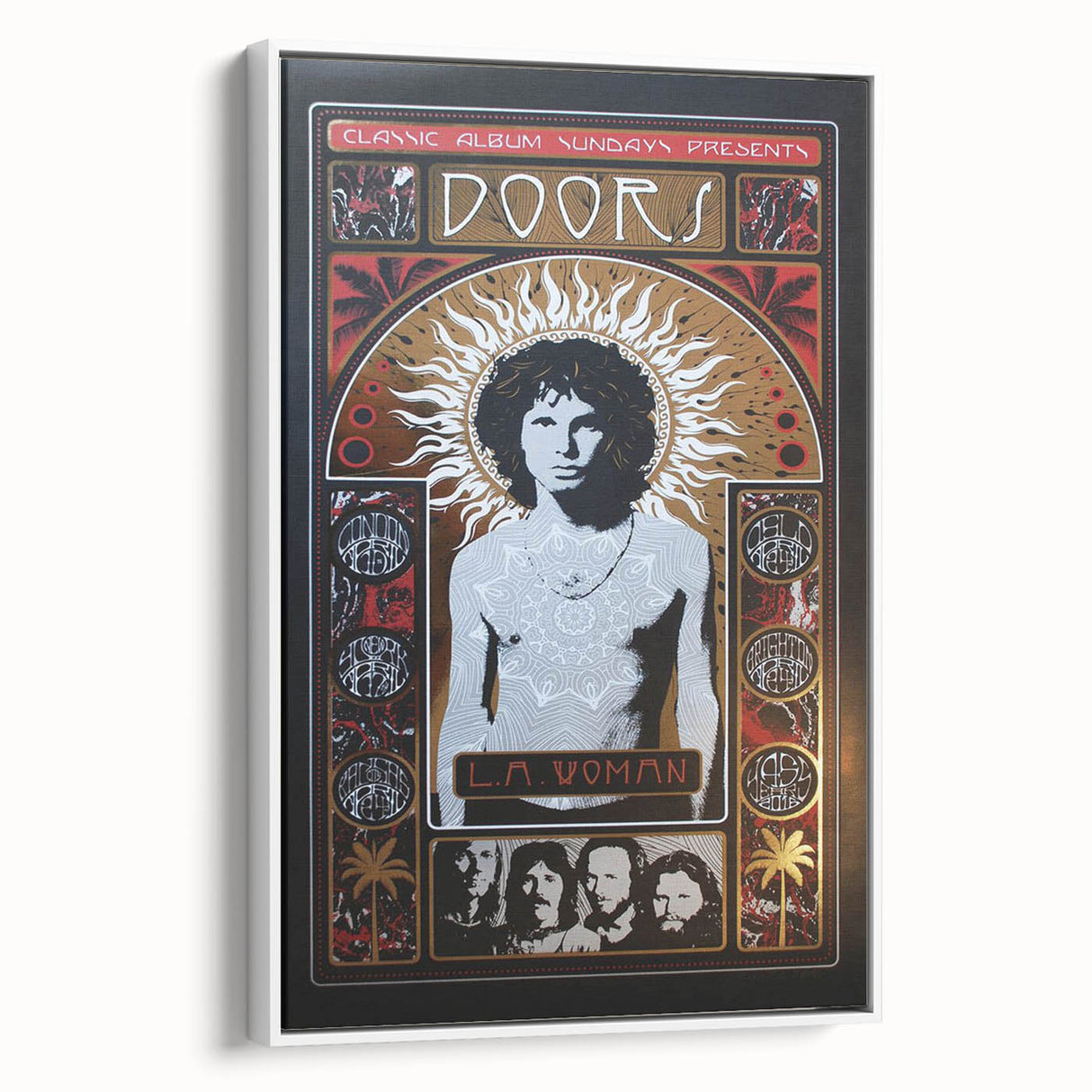 The Doors L.A. Woman Album Poster - Vintage Music Art
