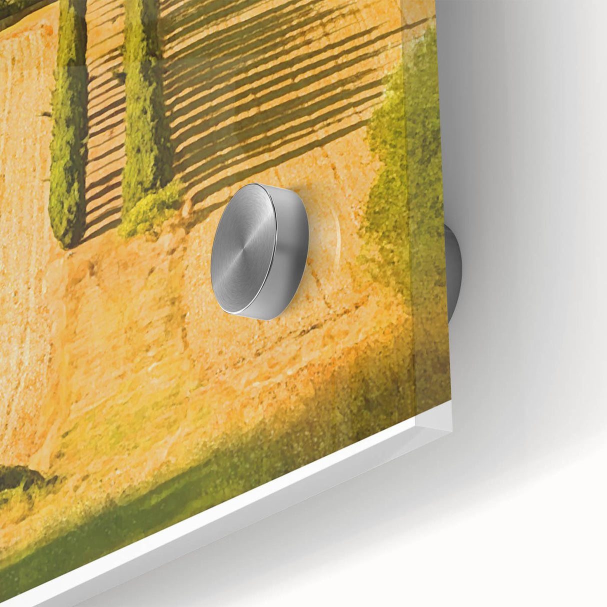 Retro Tuscany Travel Poster - Vintage Italy Landscape Wall Art
